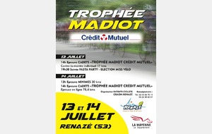 TROPHEE MADIOT CADET A RENAZE 13 ET 14 JUILLET 2016