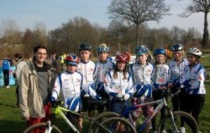 LES ELEVES DE LA SSSD CYCLISME CHPT D'ACADEMIE  