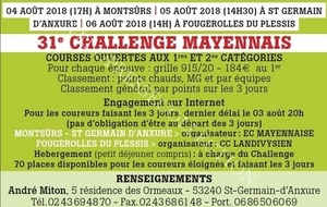 CHALLENGE MAYENNAIS 2018