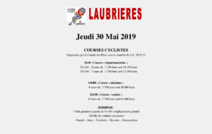 COURSES CYCLISTES A LAUBRIERES 30MAI 2019