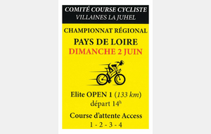 CHAMPIONNAT REGIONAL ELITE OPEN 1 A VILLAINES LA JUHEL LE 2 JUIN 2024