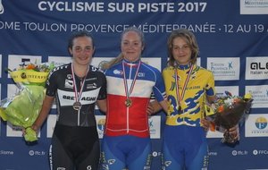 Amandine FOUQUENET CHAMPIONNE DE FRANCE SUR PISTE