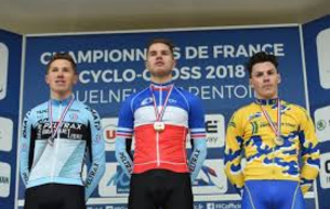 Maxime BONSERGENT SUR LE PODIUM DU CHAMPIONNAT DE FRANCE DE CYCLO-CROSS