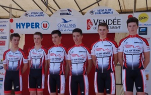 COUPE DE FRANCE REGION OUEST CADET A CHALLAND 4EME PAR EQUIPE AU GENERAL