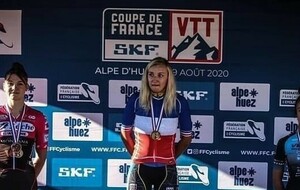 Laurie VEZY Laval cyclisme 53 termine 3ème du chpt de France vtt xce