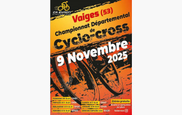 VAIGES CHAMPIONNAT DE LA MAYENNE DE CYCLO-CROSS LE 9 NOVEMBRE 2025