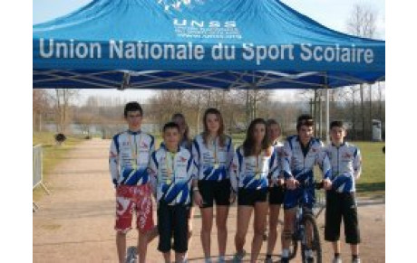 LES ELEVES DE LA SSD CYCLISME CHAMPIONS D'ACADEMIE