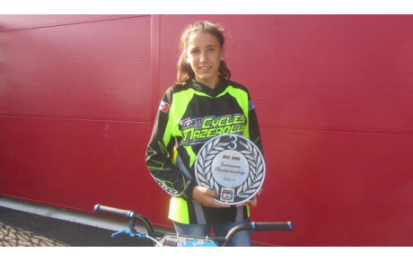 CHLOE BREHIN 3 EME AU CHAMPIONNAT D'EUROPE DE BMX