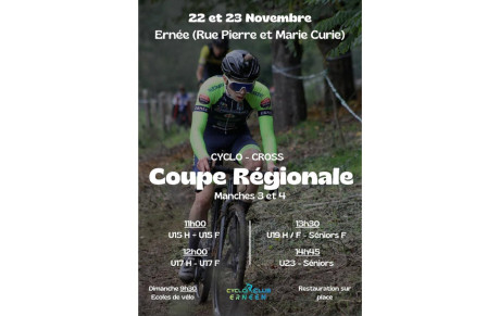 CYCLO-CROSS COUPE REGIONALE  MANCHE 3 ET 4 A ERNEE
