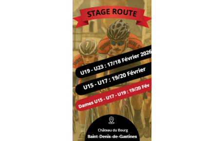STAGE 53 ROUTE FEVRIER 2026 A ST DENIS DE GASTINES