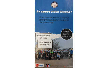 PORTES OUVERTES ET DOSSIER DE CANDIDATURE SSS COLLEGE EMMANUEL DE MARTONNE VENDREDI 06 FEVRIER 2026